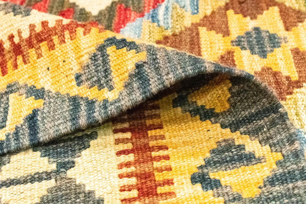 Kelim-tæppe - orientalsk - 156 x 105 cm - grøn