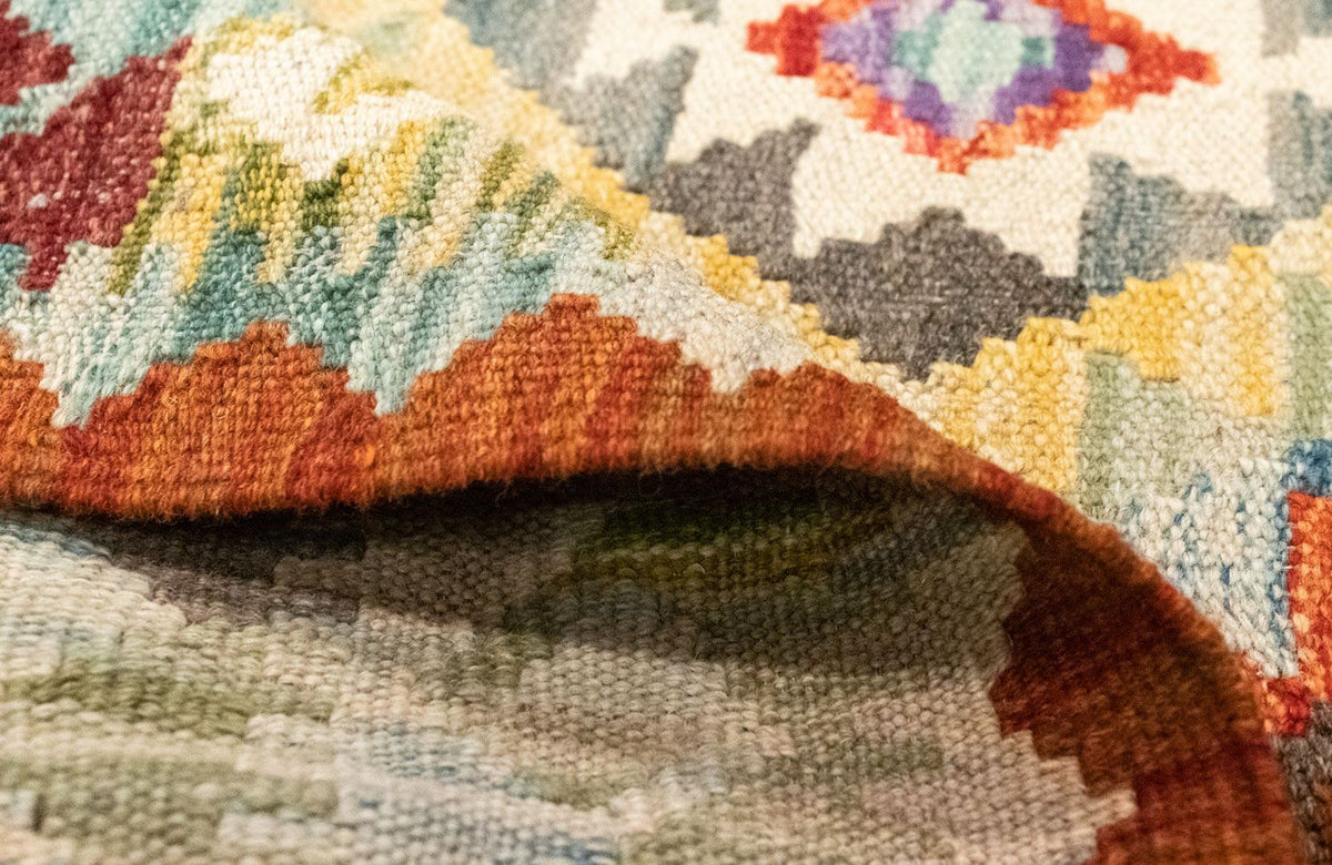 Kelim-tæppe - orientalsk - 147 x 97 cm - orange