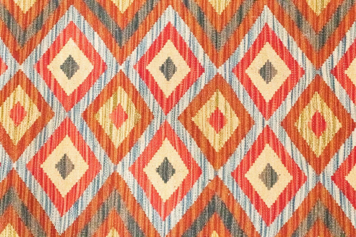 Kelim-tæppe - orientalsk - 154 x 105 cm - orange