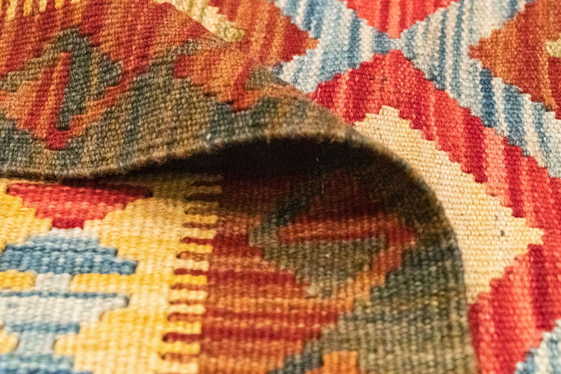 Kelim-tæppe - orientalsk - 154 x 105 cm - orange