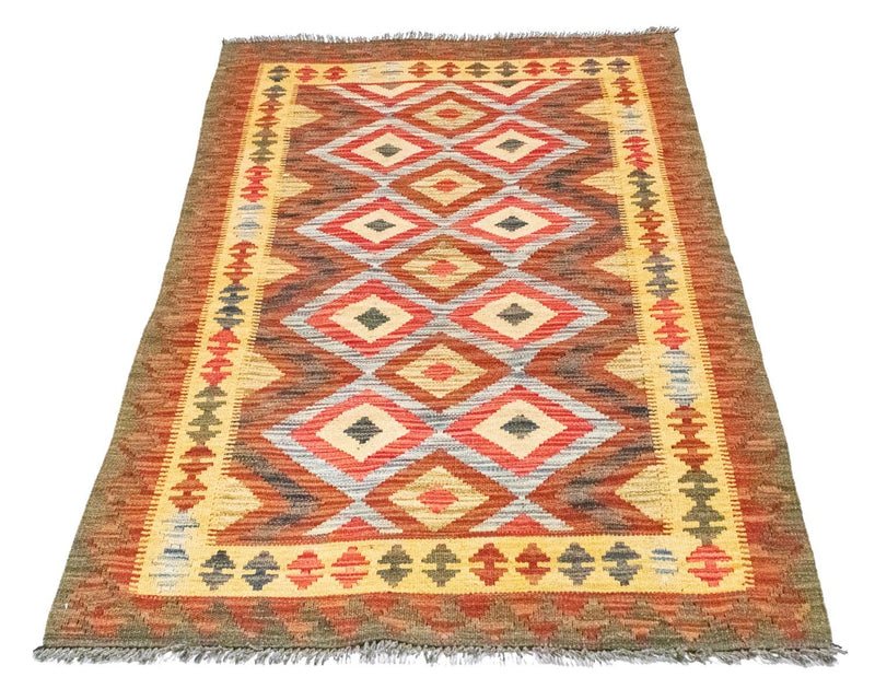 Kelim-tæppe - orientalsk - 154 x 105 cm - orange