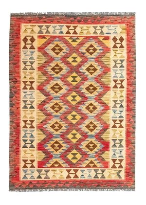 Kelim-tæppe - orientalsk - 145 x 103 cm - orange