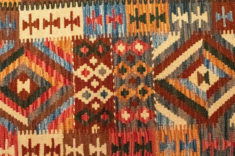 Kelim-tæppe - orientalsk - 159 x 103 cm - flerfarvet