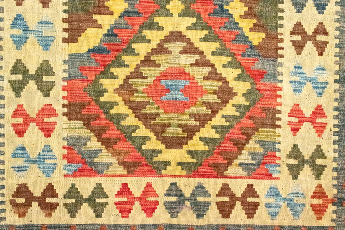 Løber Kelim-tæppe - orientalsk - 204 x 97 cm - orange