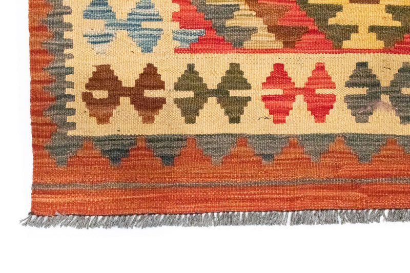 Løber Kelim-tæppe - orientalsk - 204 x 97 cm - orange
