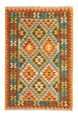Kelim-tæppe - orientalsk - 130 x 83 cm - orange