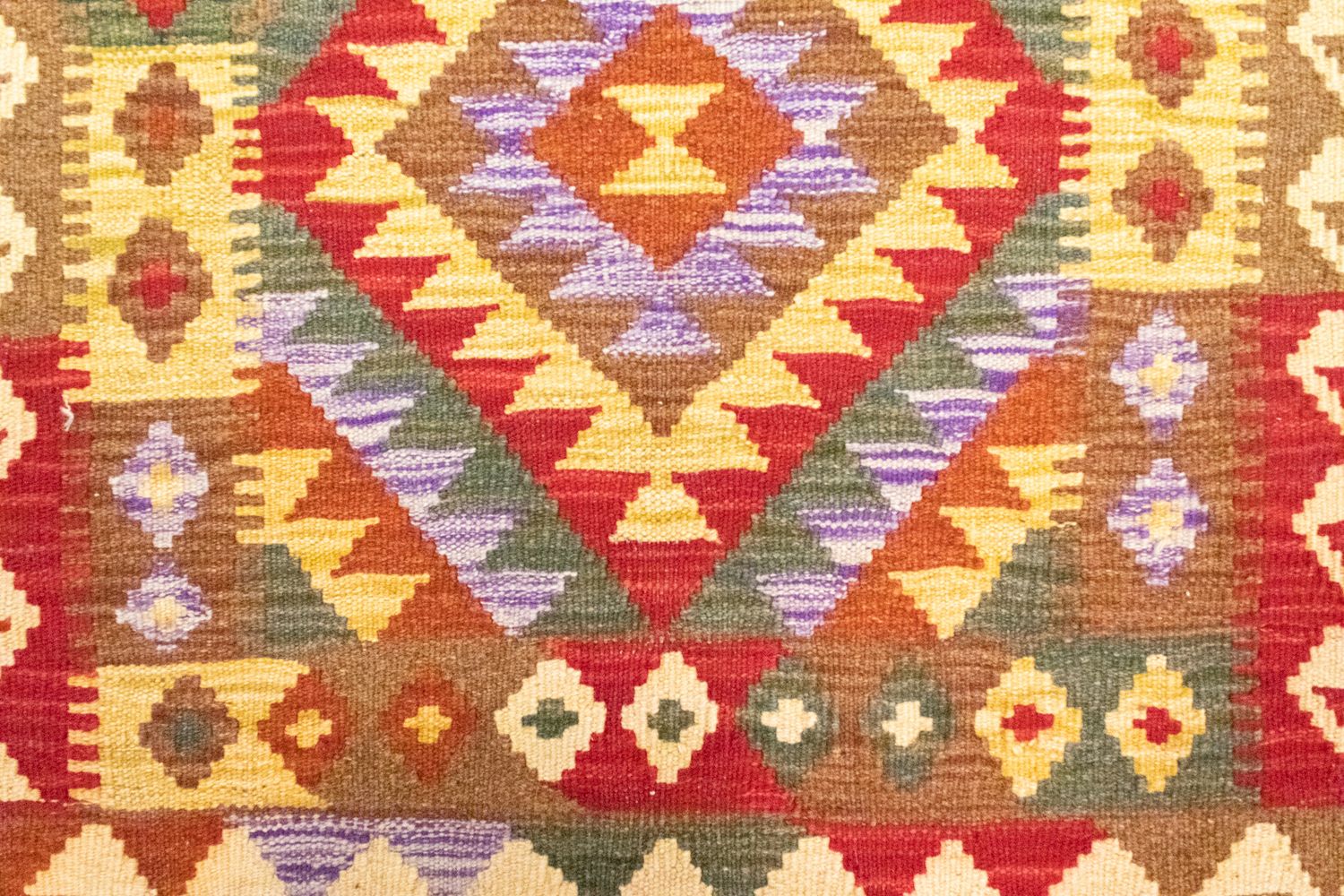Kelim-tæppe - orientalsk - 117 x 75 cm - rød