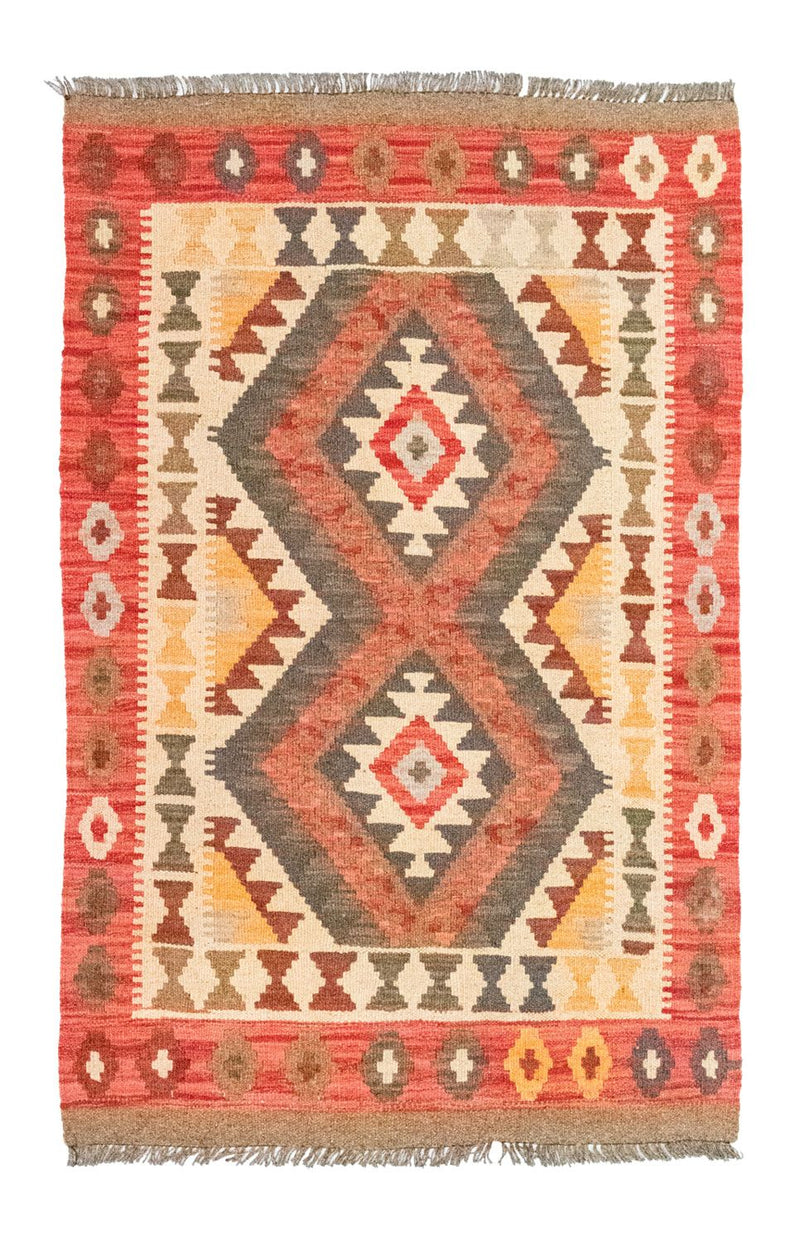 Kelim-tæppe - orientalsk - 120 x 77 cm - orange