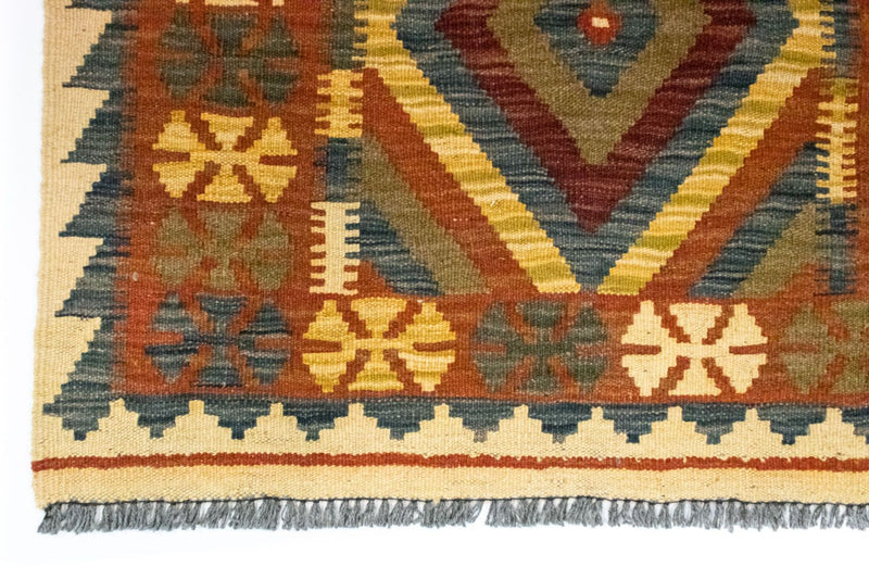 Kelim-tæppe - orientalsk - 127 x 83 cm - brun