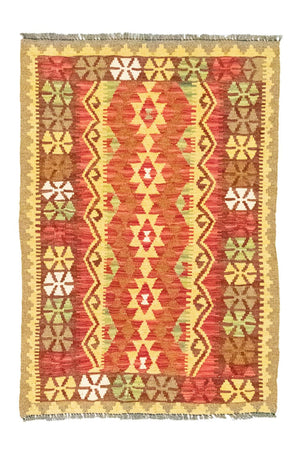 Kelim-tæppe - orientalsk - 120 x 82 cm - orange