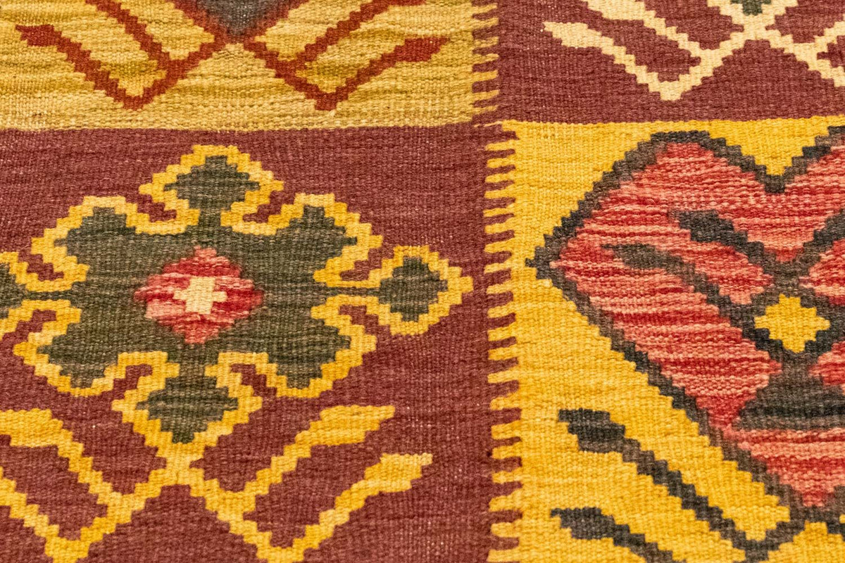 Kelim-tæppe - orientalsk - 131 x 88 cm - brun