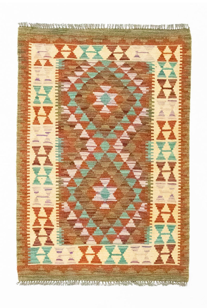 Kelim-tæppe - orientalsk - 114 x 77 cm - flerfarvet