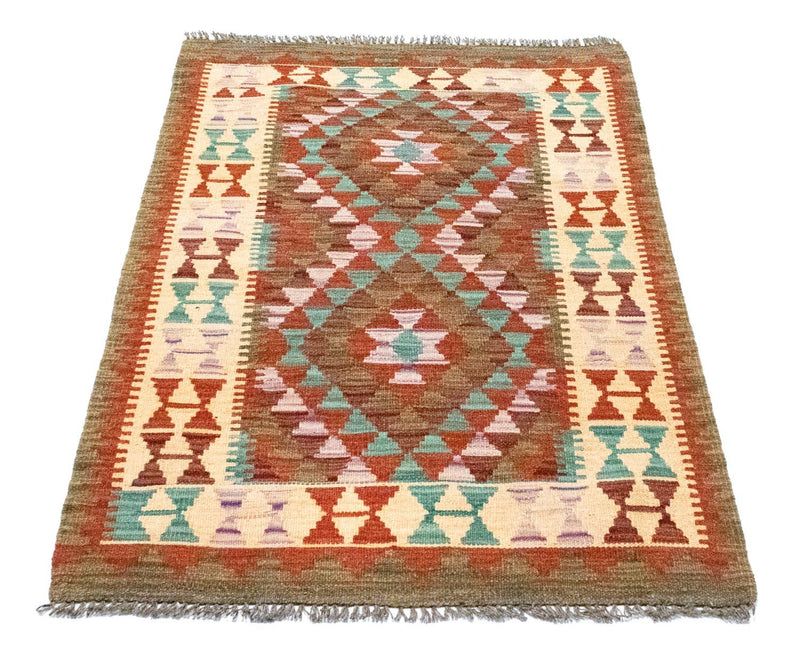 Kelim-tæppe - orientalsk - 114 x 77 cm - flerfarvet