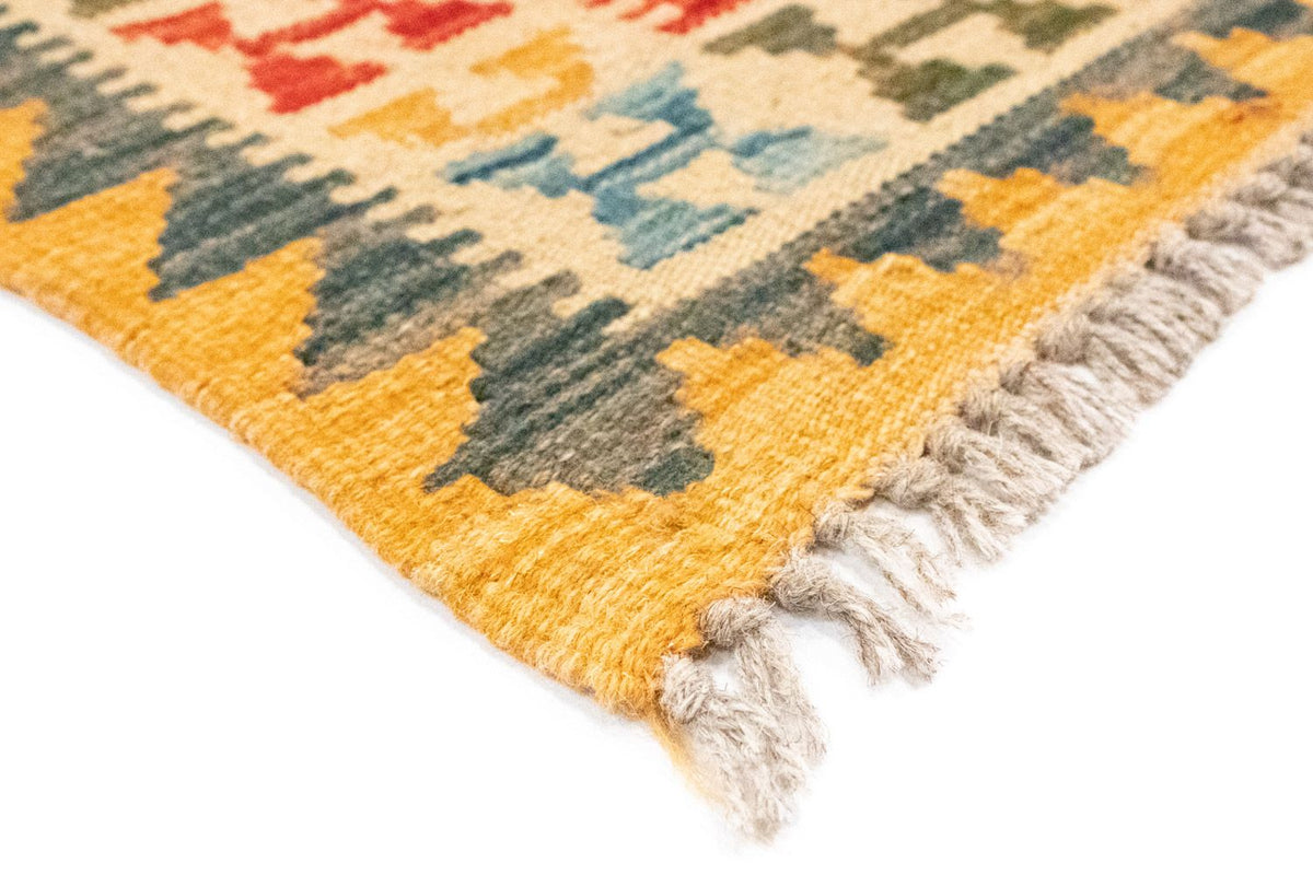 Kelim-tæppe - orientalsk - 131 x 82 cm - gul