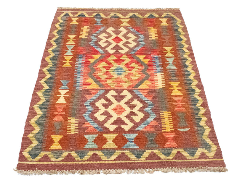Kelim-tæppe - orientalsk - 119 x 82 cm - brun
