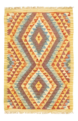 Kelim-tæppe - orientalsk - 123 x 84 cm - flerfarvet