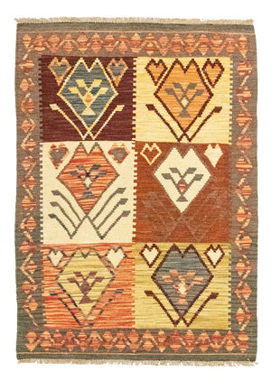 Kelim-tæppe - orientalsk - 123 x 83 cm - orange