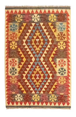 Kelim-tæppe - orientalsk - 120 x 79 cm - orange