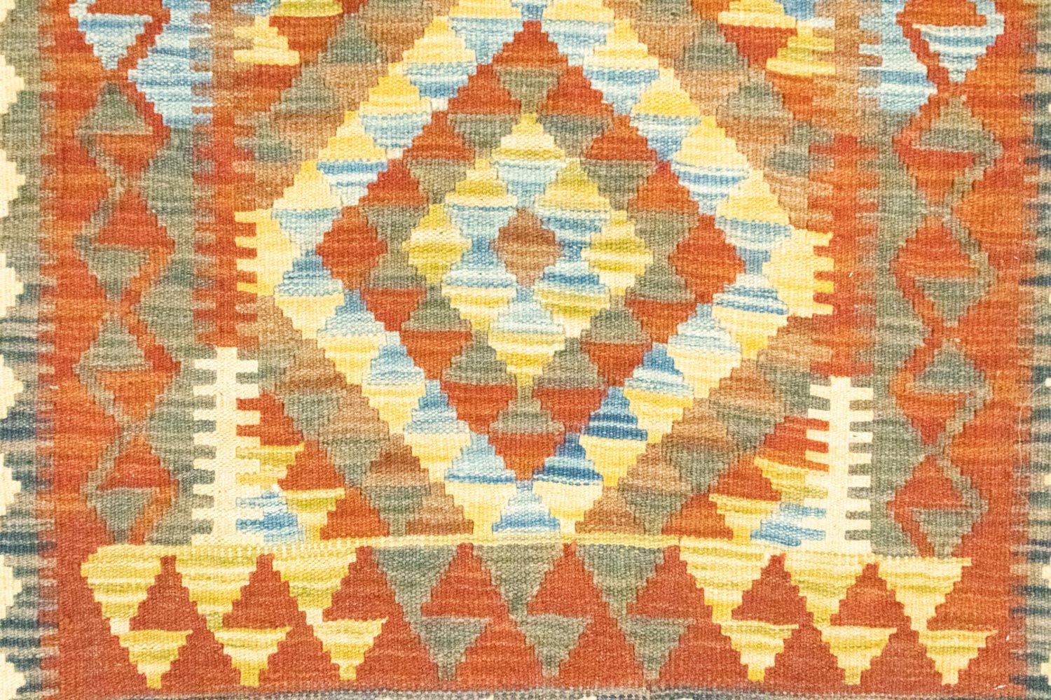 Kelim-tæppe - orientalsk - 117 x 78 cm - brun