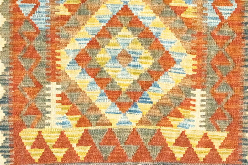 Kelim-tæppe - orientalsk - 117 x 78 cm - brun