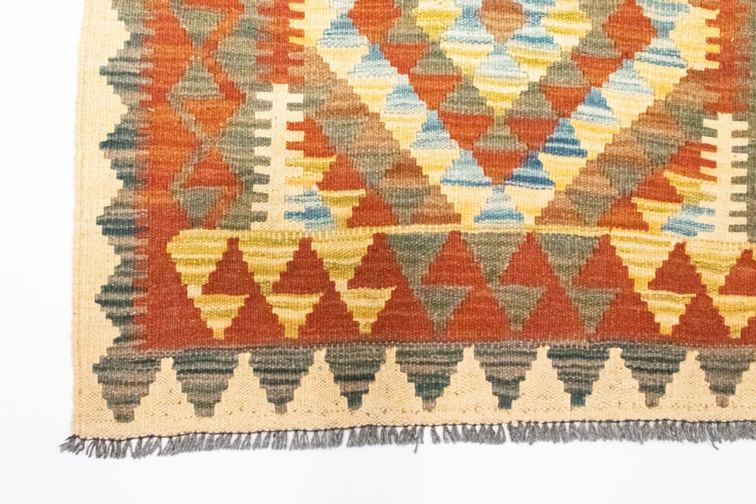 Kelim-tæppe - orientalsk - 117 x 78 cm - brun