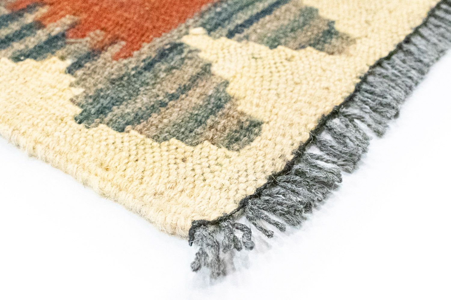 Kelim-tæppe - orientalsk - 117 x 78 cm - brun