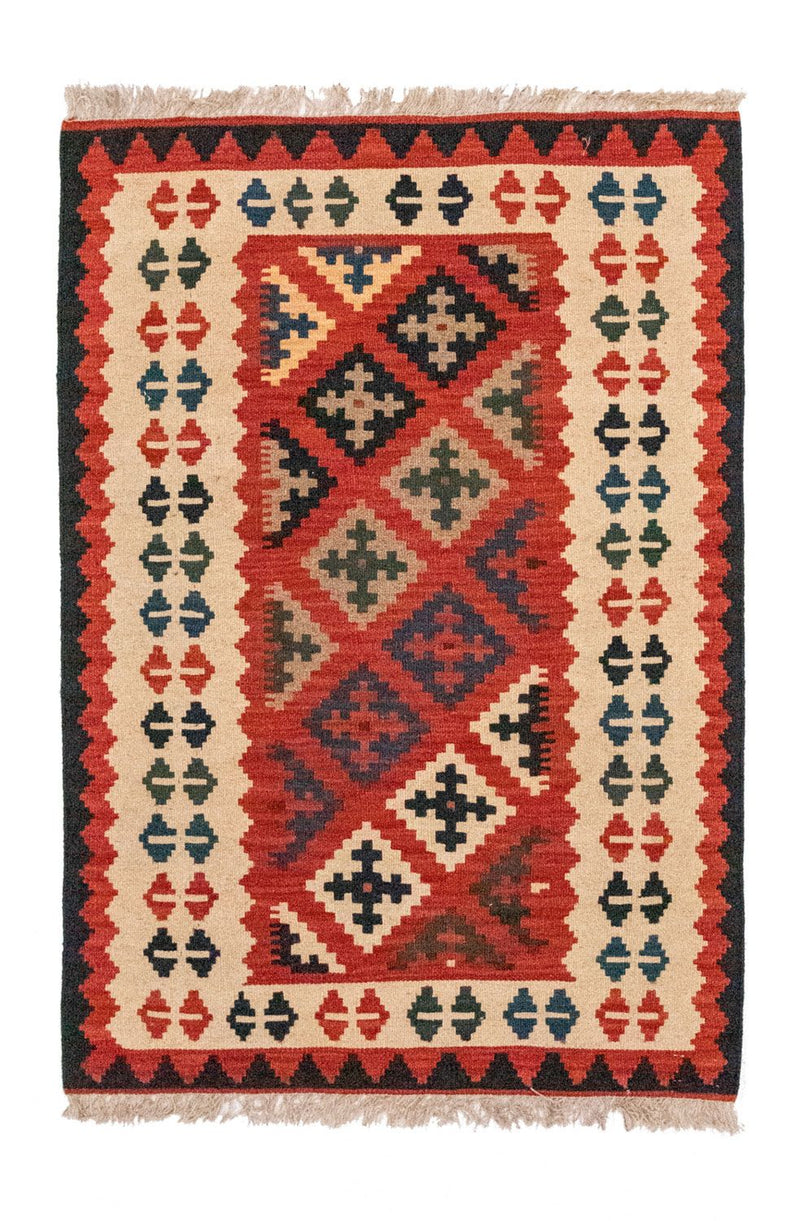 Kelim-tæppe - orientalsk - 118 x 79 cm - flerfarvet