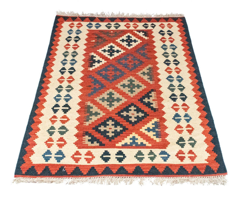 Kelim-tæppe - orientalsk - 118 x 79 cm - flerfarvet
