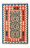Kelim-tæppe - orientalsk - 124 x 84 cm - flerfarvet