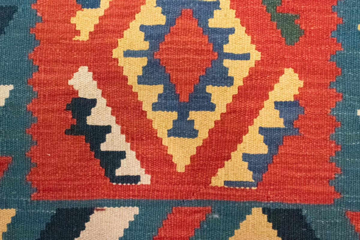 Kelim-tæppe - orientalsk - 122 x 83 cm - orange