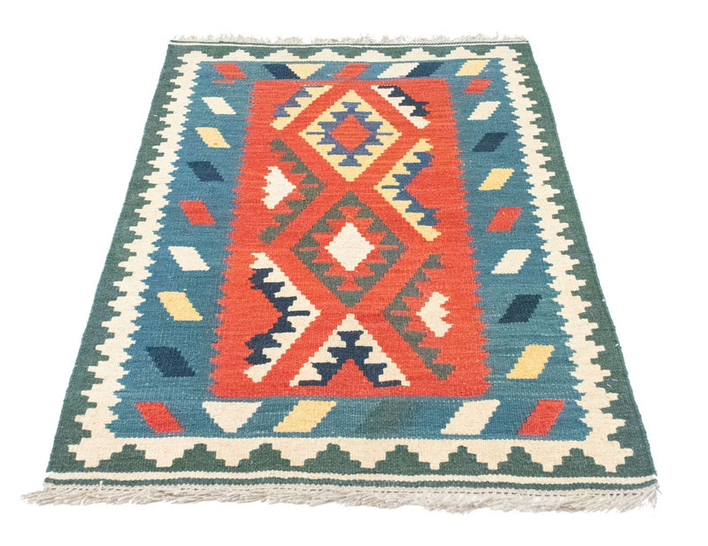 Kelim-tæppe - orientalsk - 122 x 83 cm - orange