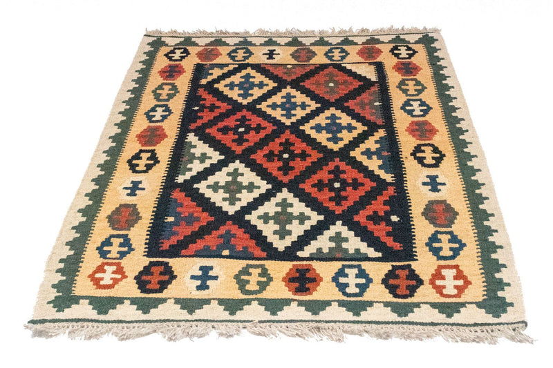 Kelim-tæppe - orientalsk - 128 x 87 cm - blå