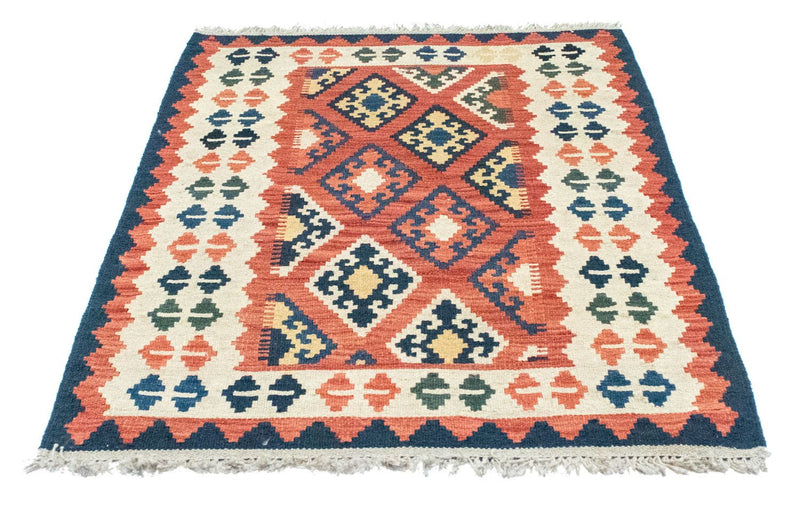 Kelim-tæppe - orientalsk - 123 x 85 cm - orange