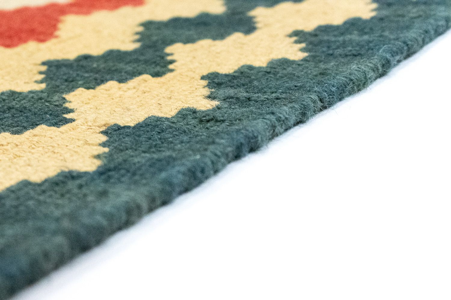 Kelim-tæppe - orientalsk - 125 x 86 cm - beige