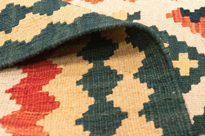 Kelim-tæppe - orientalsk - 125 x 86 cm - beige