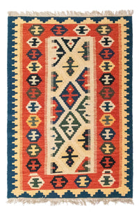 Kelim-tæppe - orientalsk - 121 x 82 cm - beige