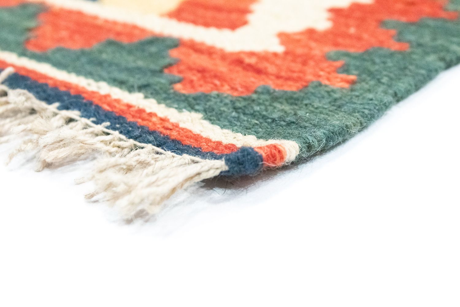 Kelim-tæppe - orientalsk - 132 x 80 cm - beige