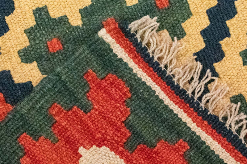 Kelim-tæppe - orientalsk - 132 x 80 cm - beige