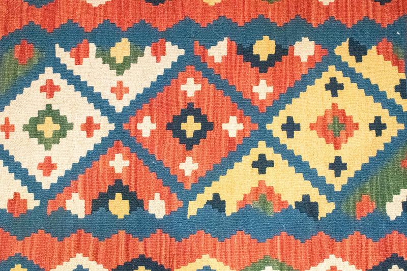 Kelim-tæppe - orientalsk - 123 x 83 cm - orange
