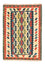 Kelim-tæppe - orientalsk - 123 x 86 cm - orange