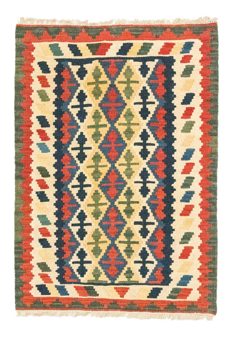 Kelim-tæppe - orientalsk - 123 x 86 cm - orange