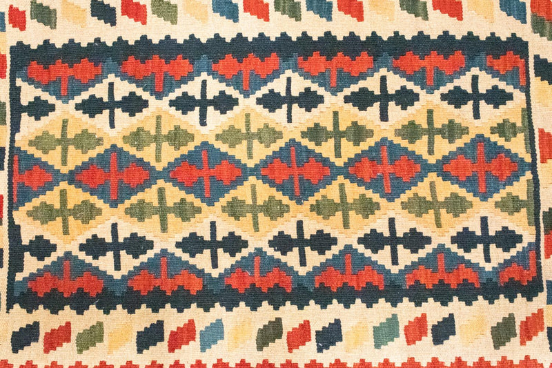 Kelim-tæppe - orientalsk - 123 x 86 cm - orange