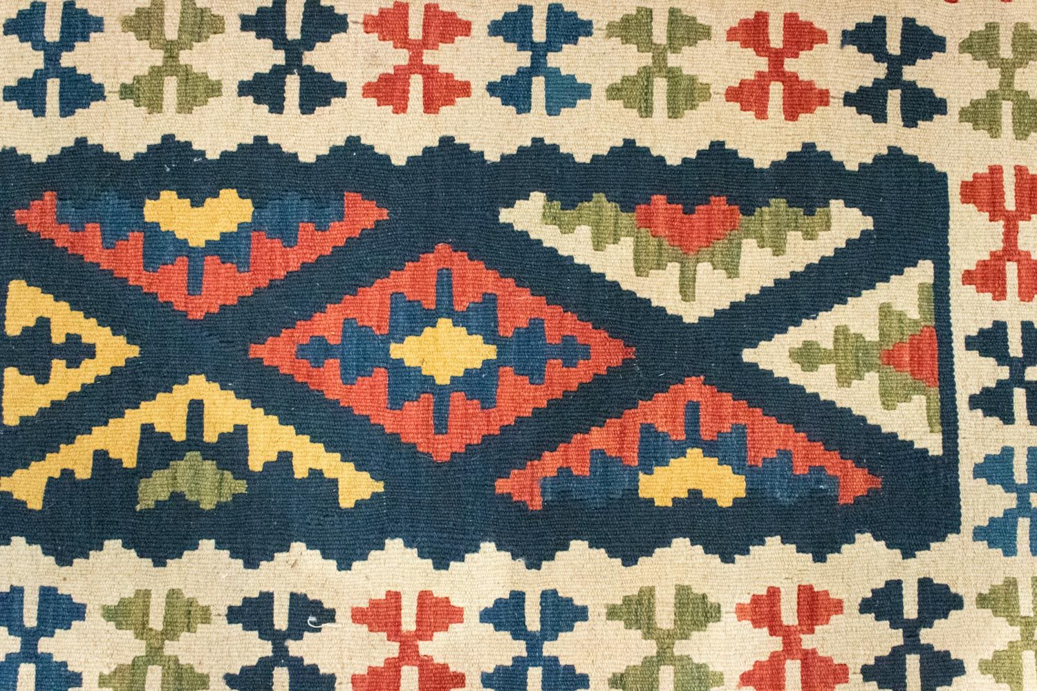 Kelim-tæppe - orientalsk - 121 x 80 cm - blå