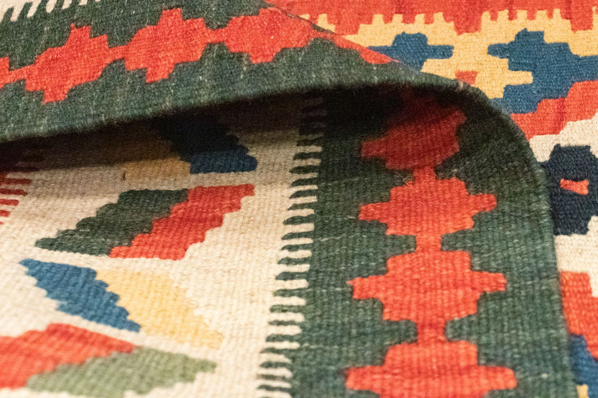 Kelim-tæppe - orientalsk - 127 x 84 cm - orange