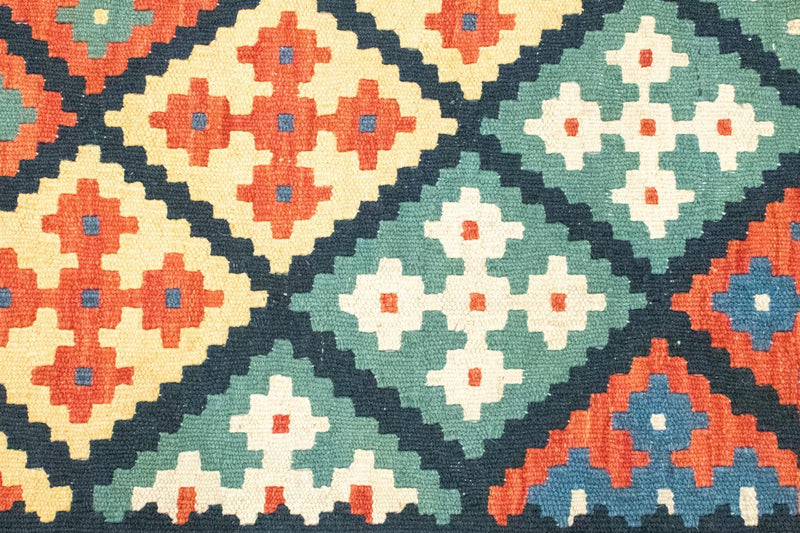 Kelim-tæppe - orientalsk - 123 x 82 cm - blå