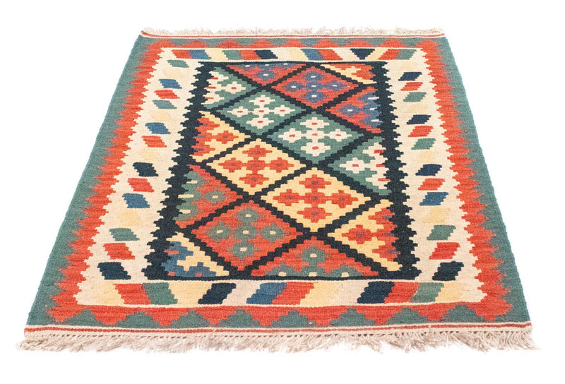 Kelim-tæppe - orientalsk - 123 x 82 cm - blå