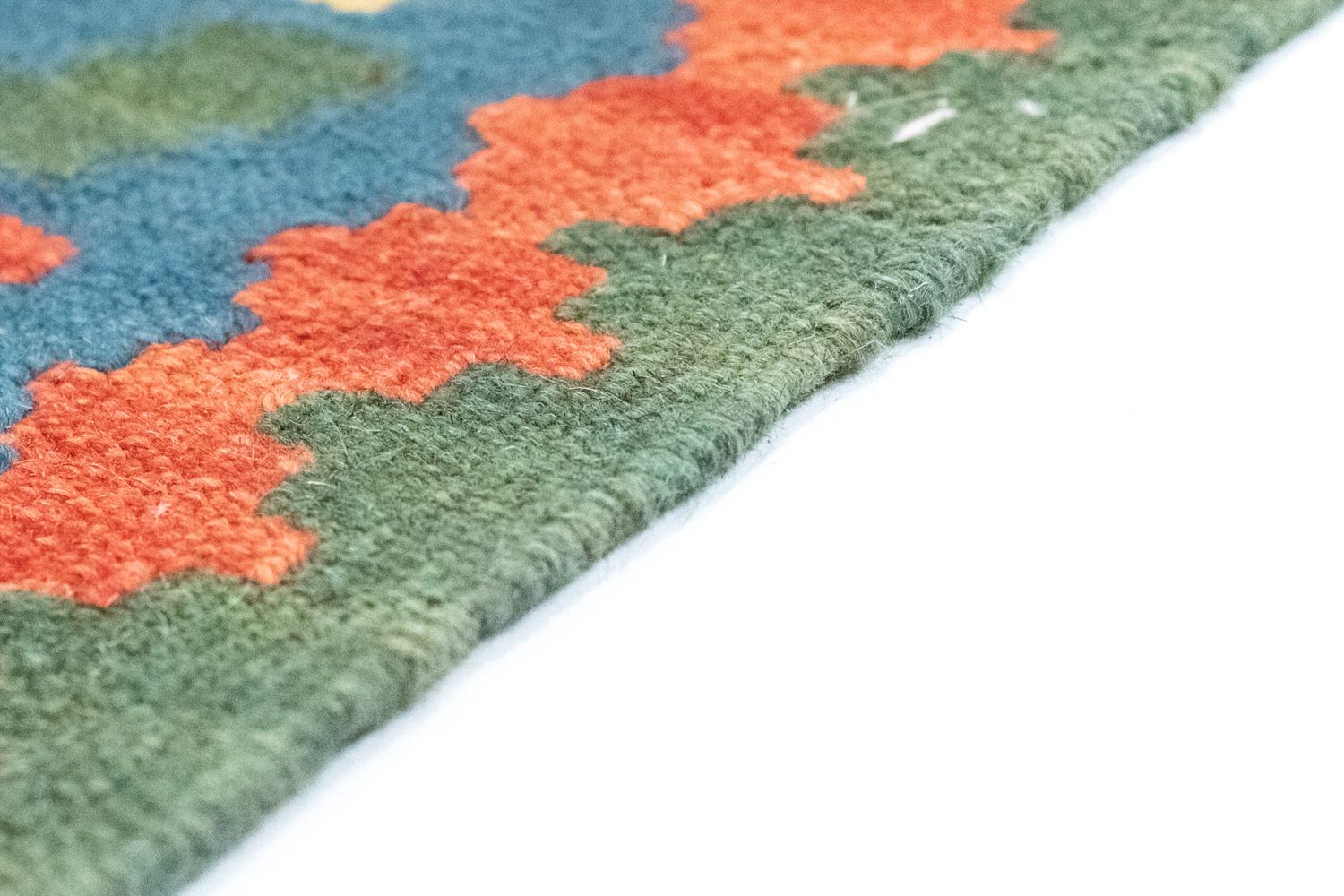 Kelim-tæppe - orientalsk - 126 x 83 cm - orange