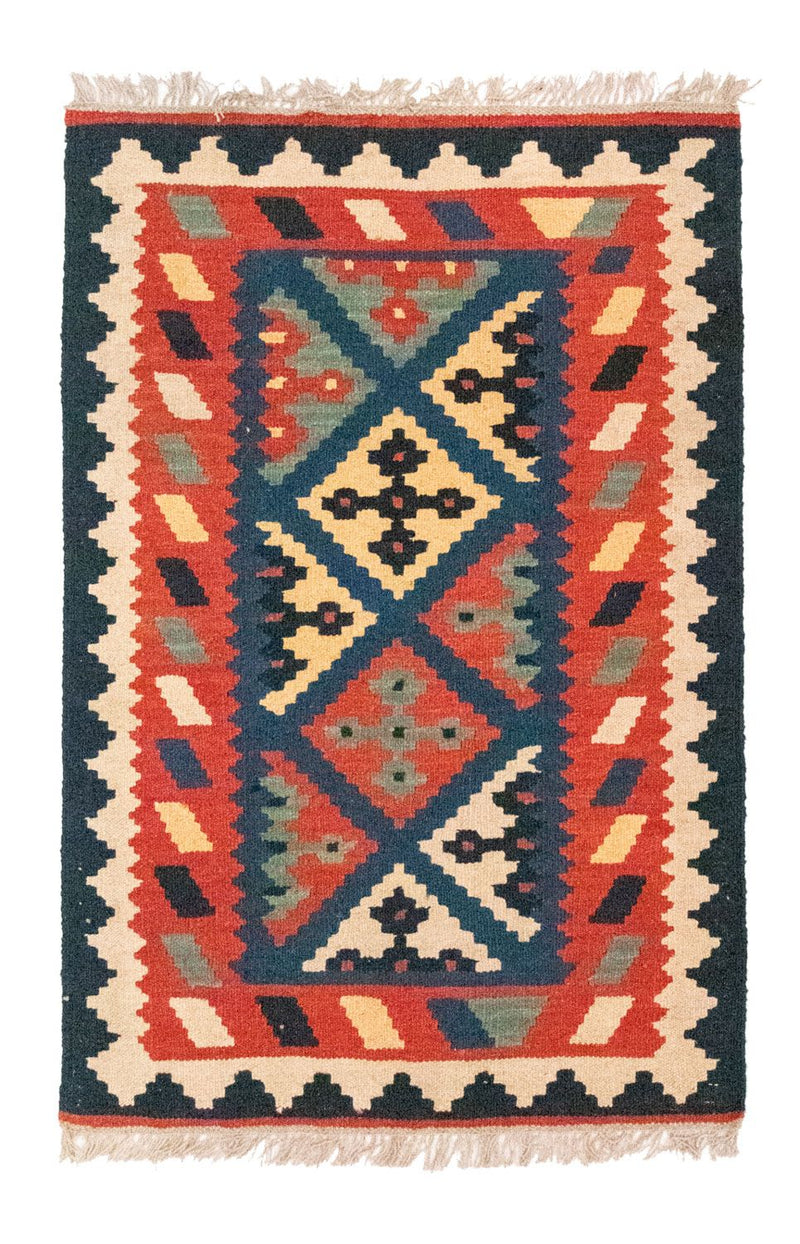 Kelim-tæppe - orientalsk - 120 x 80 cm - orange