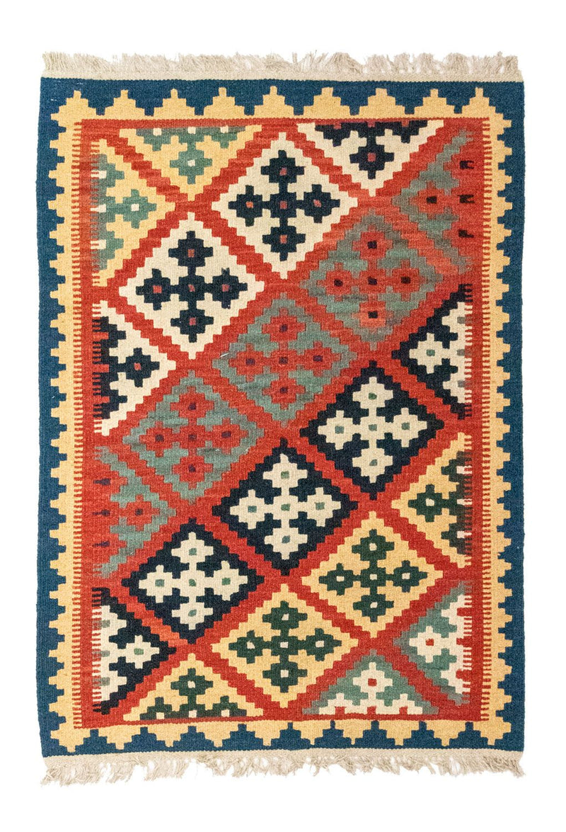 Kelim-tæppe - orientalsk - 118 x 83 cm - flerfarvet