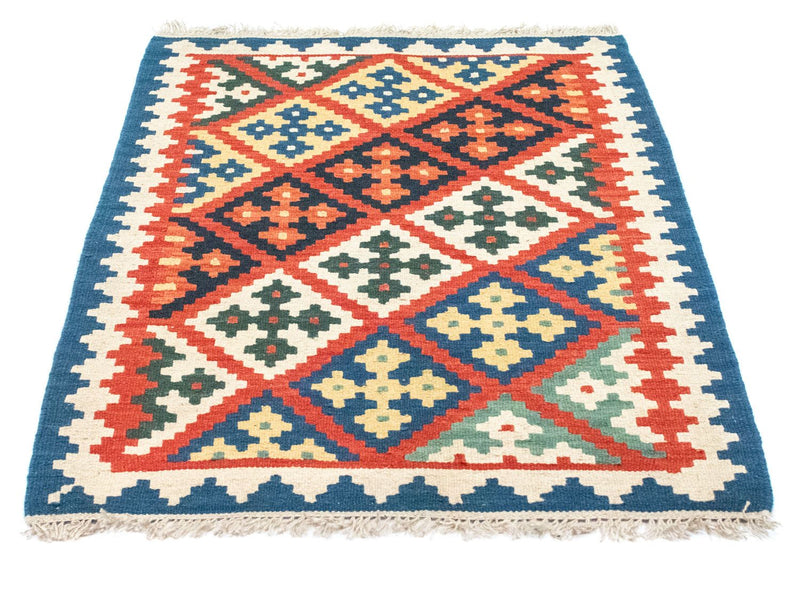 Kelim-tæppe - orientalsk - 121 x 85 cm - flerfarvet